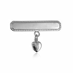 Brooch My Heart 9ct White Gold