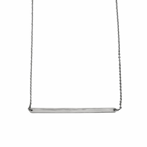 Bar High Necklace Sterling Silver